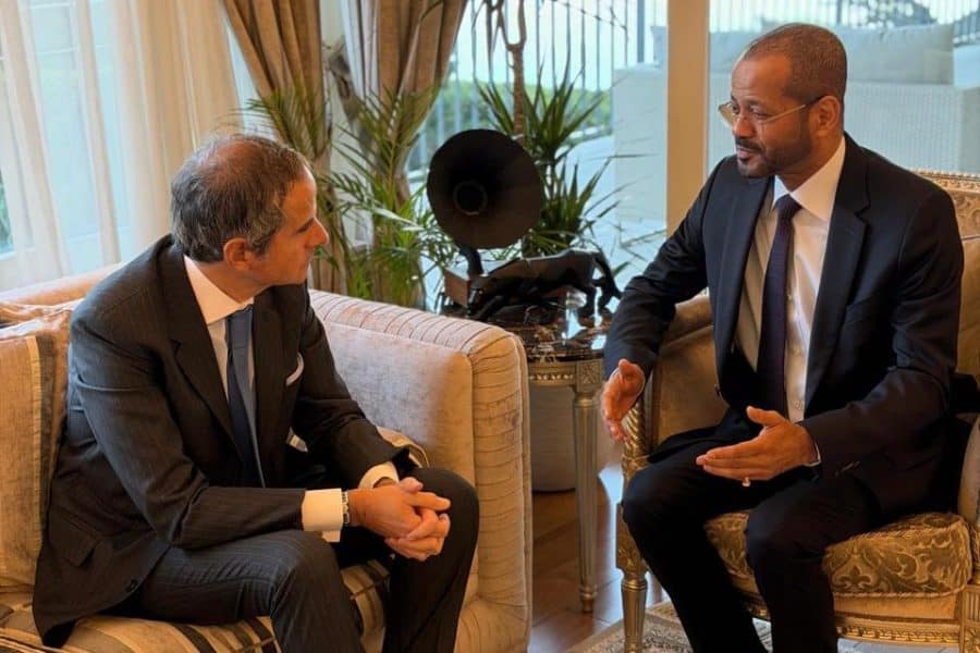 معالي السيد وزير الخارجية يلتقي معالي رافاييل غروسي المدير العام للوكالة الدولية للطاقة الذرية