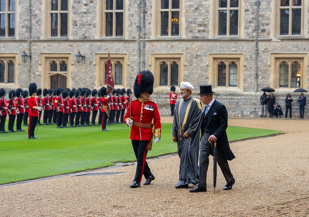 His Majesty accorded official reception ceremony at Windsor Castle