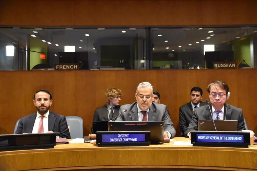 Oman chairs meeting on a Middle East free of Weapons of Mass Destruction