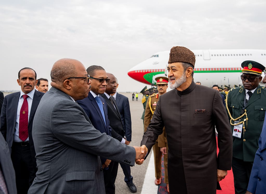 His Majesty arrives in Angola