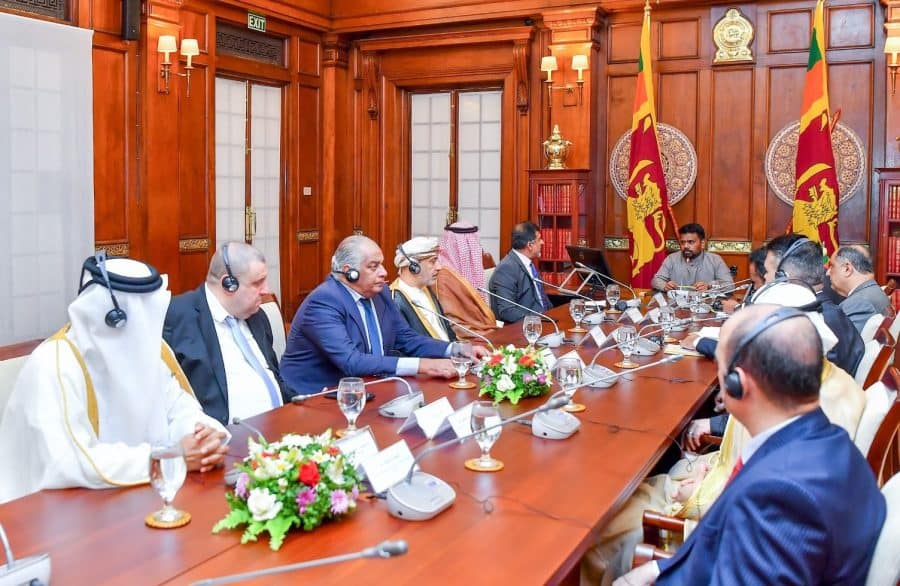 Sri Lanka: Ambassador at Arab Ambassadors Council meeting with the President