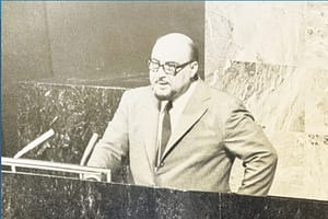 صاحب السمو السيد طارق بن تيمور آل سعيد يلقي خطاب عمان الأول في الأمم المتحدة.