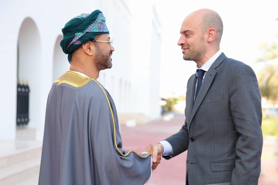 معالي السيد وزير الخارجية يستقبل نظيره الفرنسي