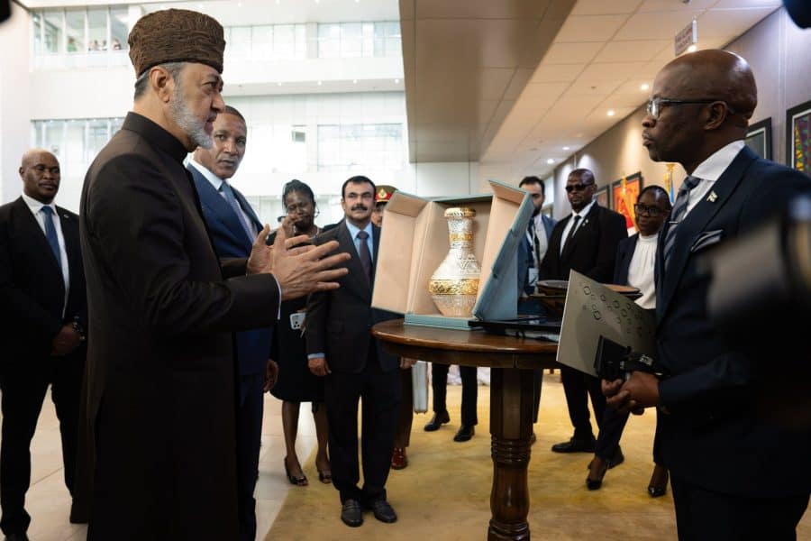 His Majesty visits diamond centre in Botswana