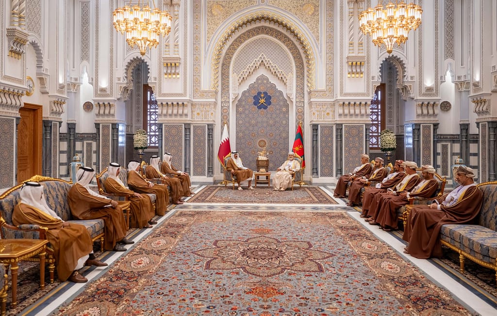 His Majesty and Emir of Qatar discuss regional developments