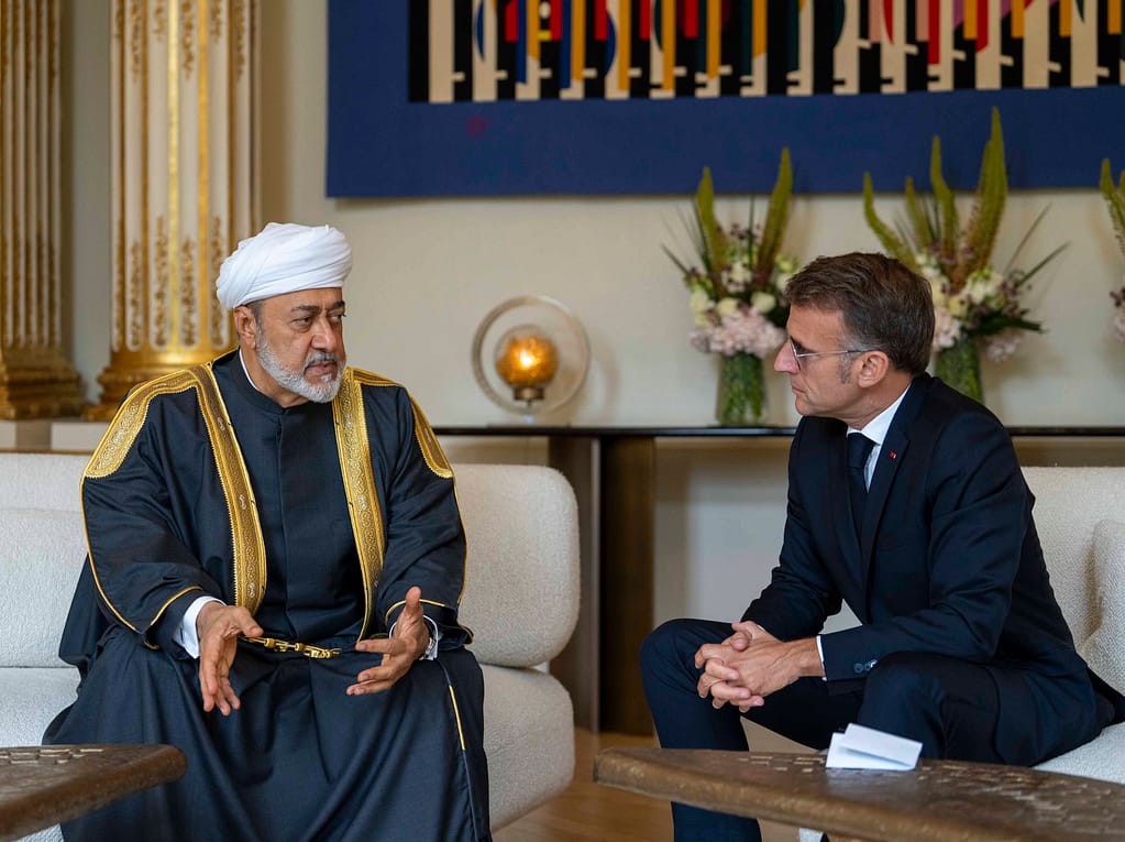 French President receives His Majesty