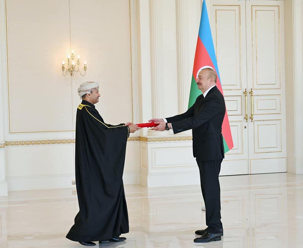 Azerbaijan: President receives Ambassador's credentials