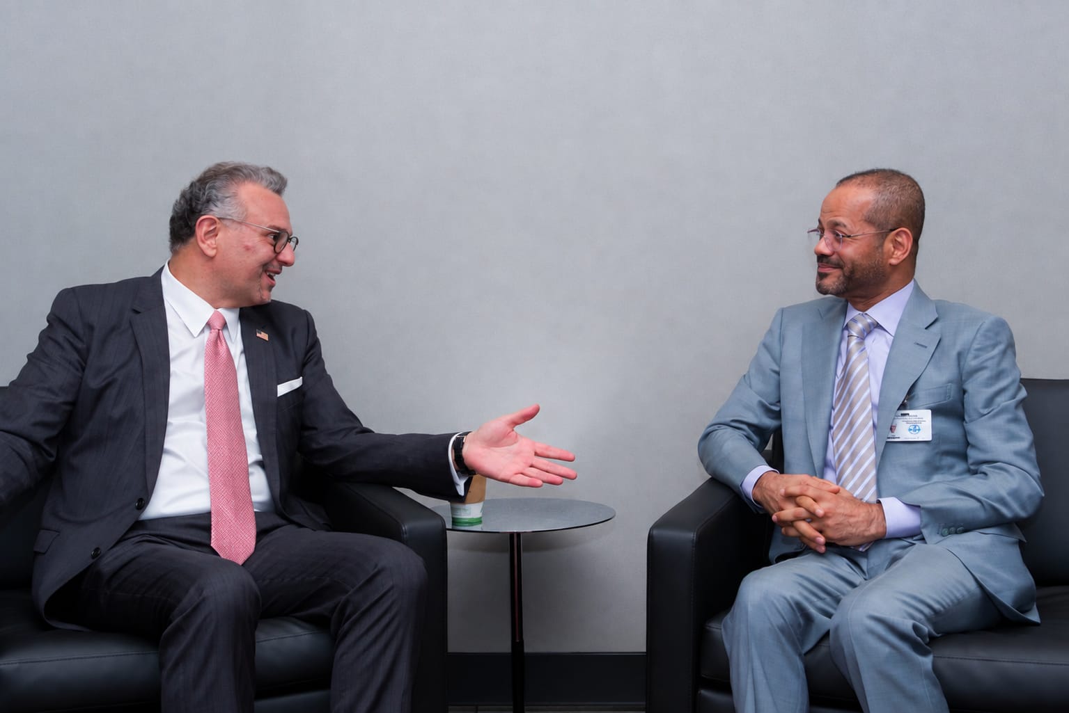 Minister meets US Presidential Arab Adviser (edited)