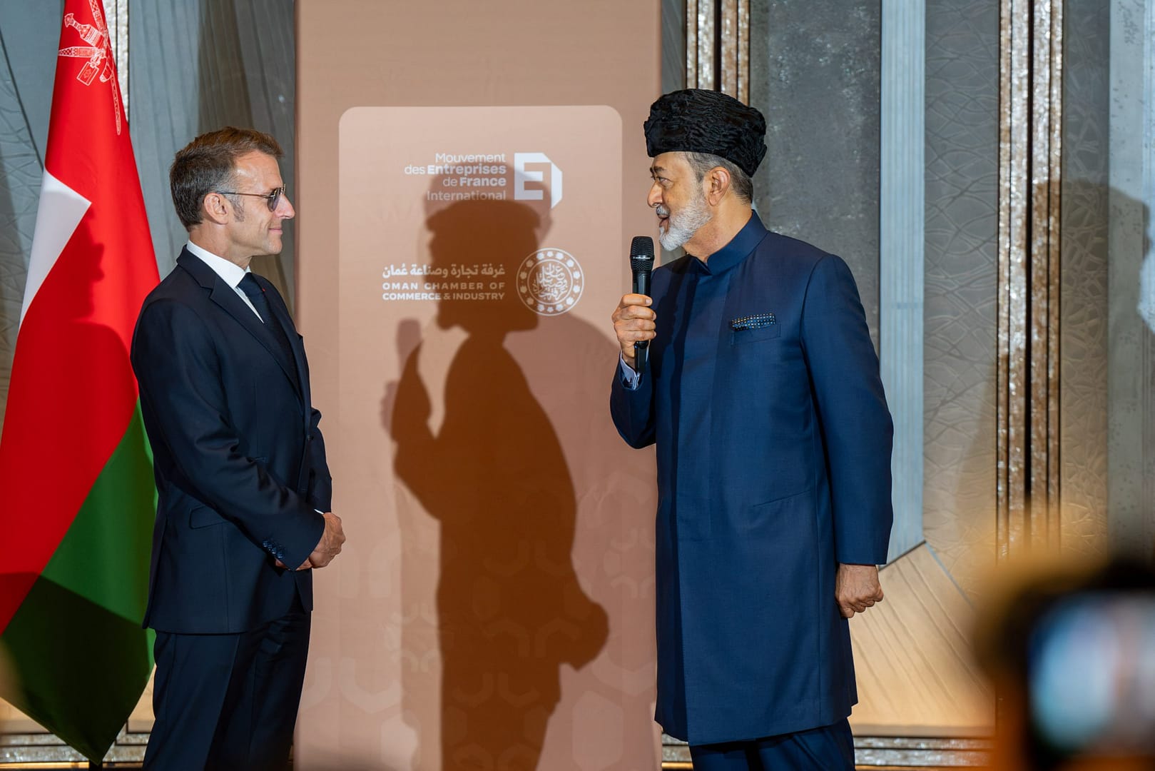 His Majesty at Omann France Business Forum