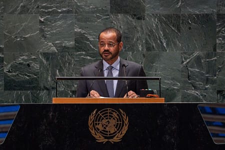 Upon a high assignment, His Excellency the Foreign Minister the Sultanate of Oman’s delegation to the Future Summit held at the United Nations headquarters on the sidelines of the 79th session of the Assembly