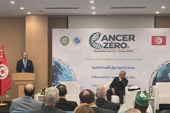 تونس: نائب رئيس البعثة يحضر الجلسة الإعلامية المخصصة للتعريف بالقمة العالمية "CancerZero AI & Digital Health Worldwide"
