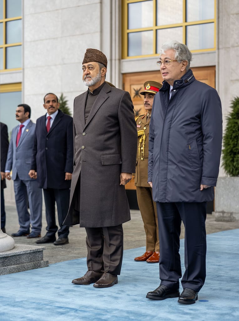 His Majesty arrives in Kazakhstan
