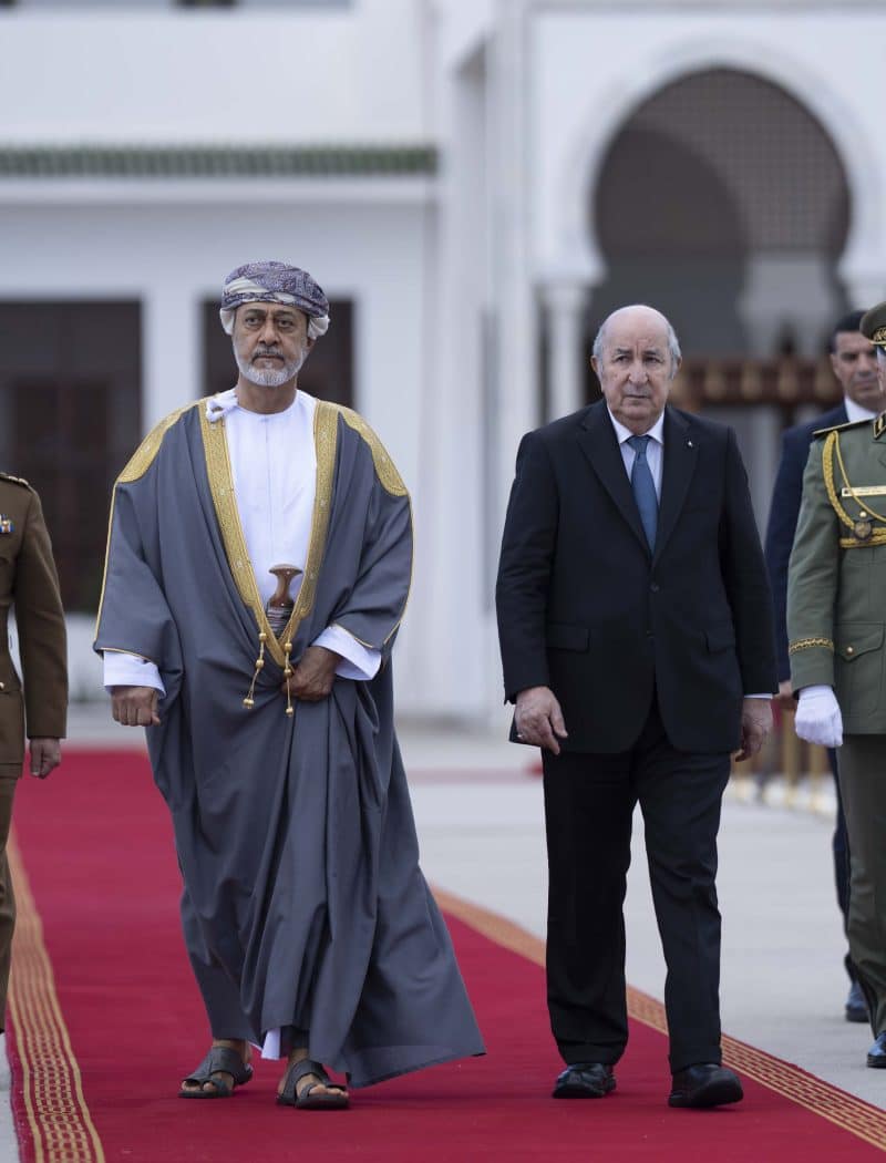 His Majesty departs Algeria