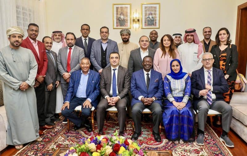كينيا: السفيرة تقيم مآدبة عشاء على شرف رئيس الوزراء ووزير الشؤون الخارجية