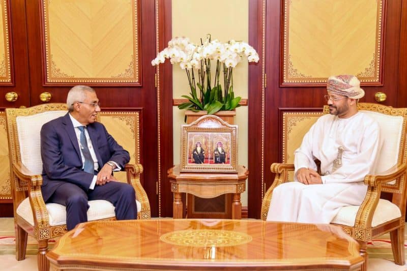 معالي السيد وزير الخارجية يتسلم نسخة من أوراق اعتماد السفير المصري
