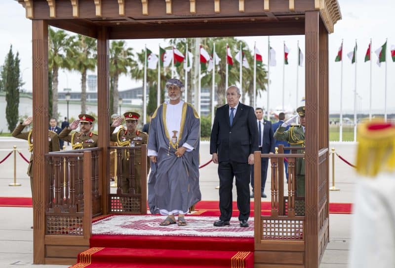 His Majesty departs Algeria