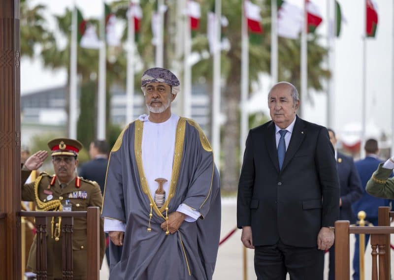 His Majesty departs Algeria