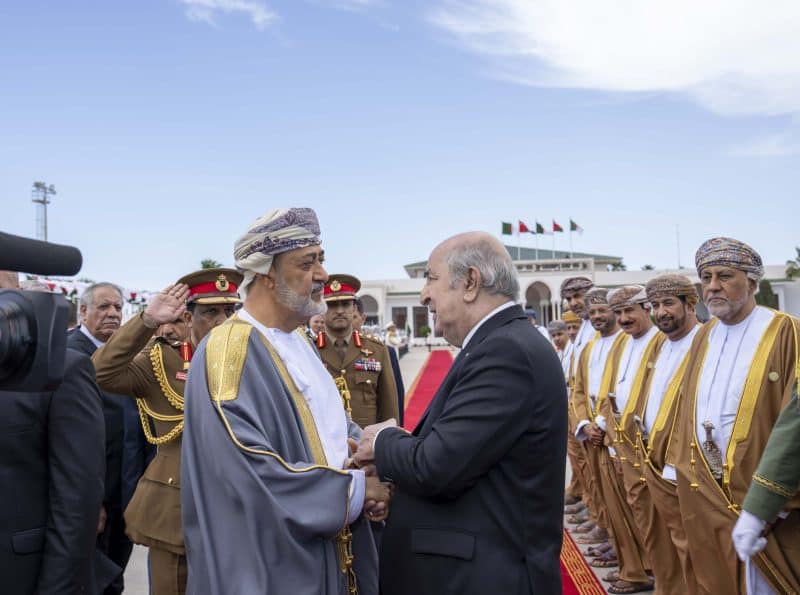 His Majesty departs Algeria