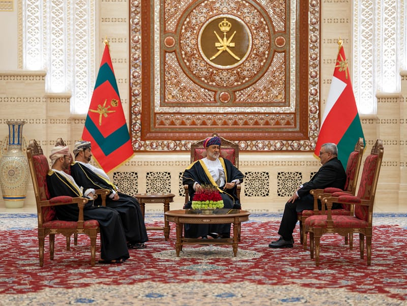 His Majesty receives credentials of Armenian ambassador