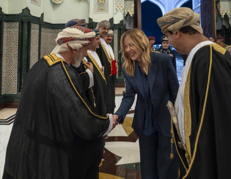 His Majesty holds talks with Italian Prime Minister