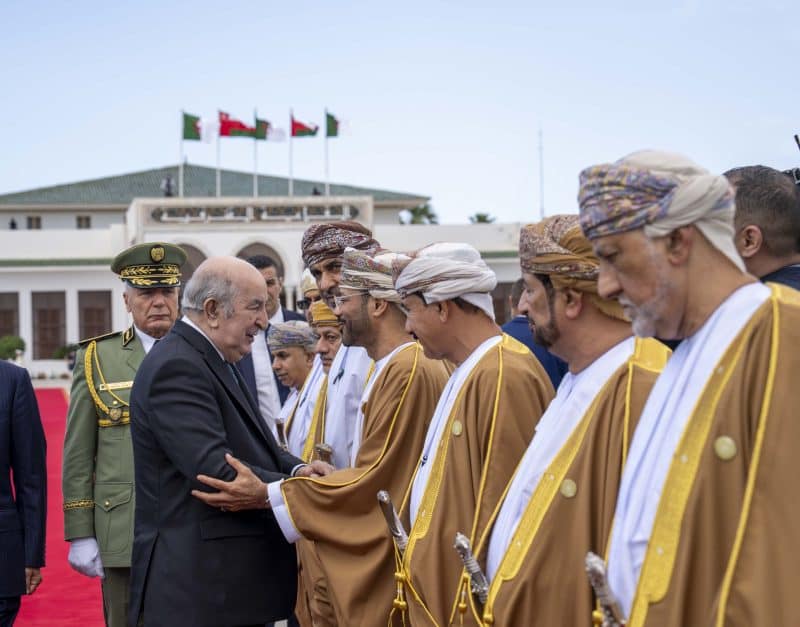 His Majesty departs Algeria