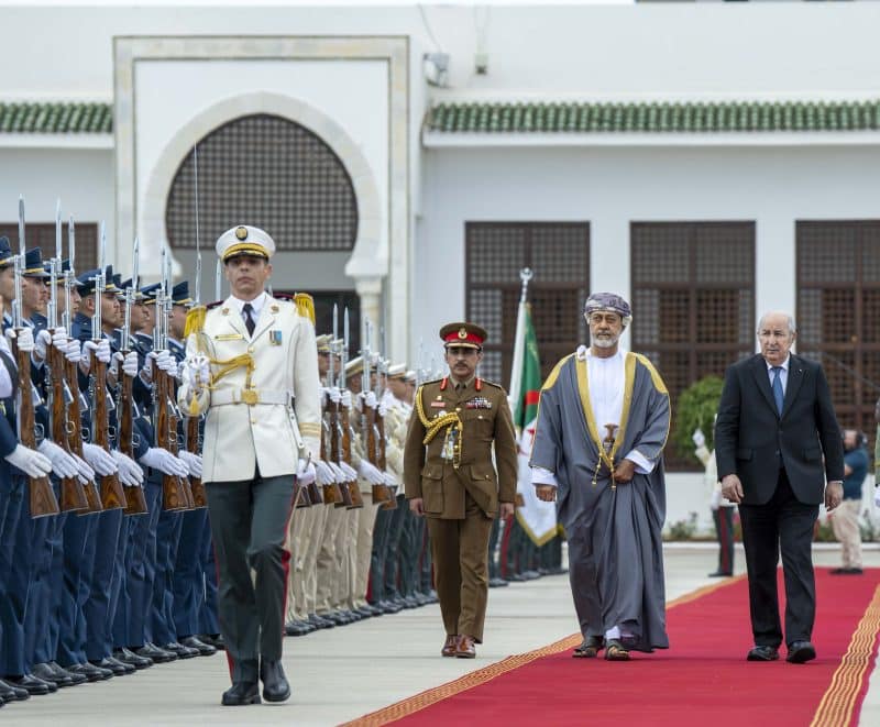 His Majesty departs Algeria