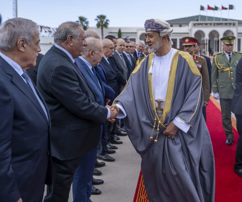 His Majesty departs Algeria