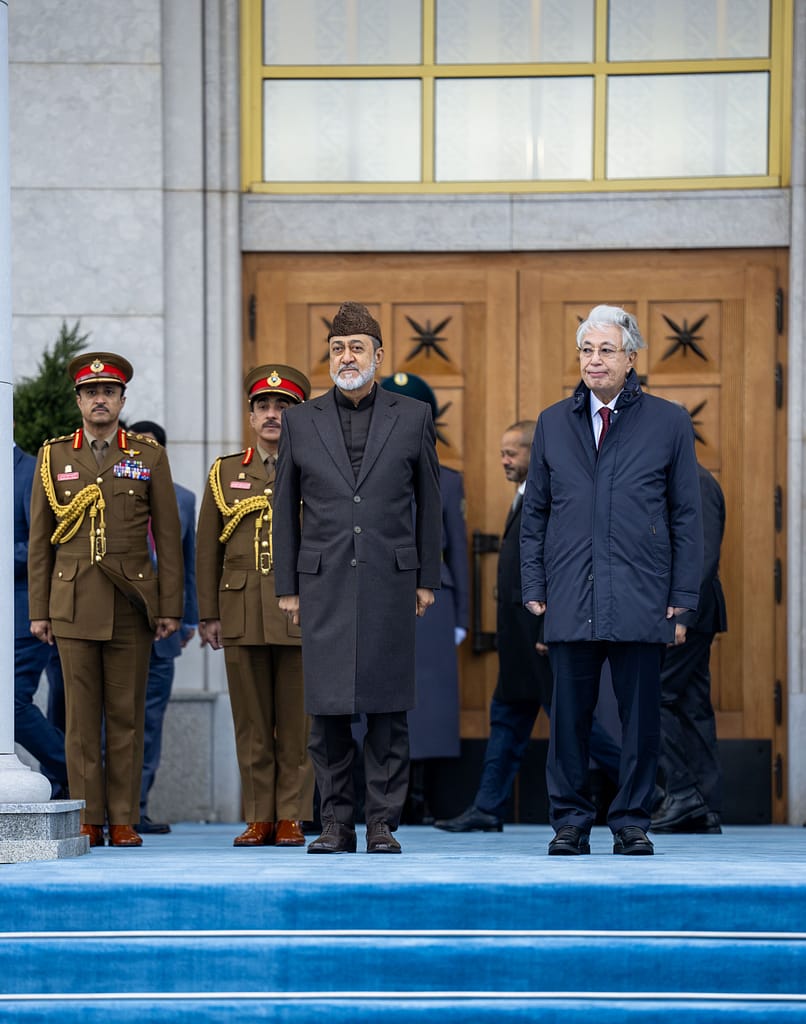 His Majesty arrives in Kazakhstan