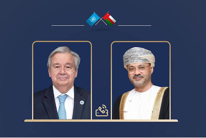معالي السيد وزير الخارجية يجري اتصالا هاتفيا مع الأمين العام للأمم المتحدة