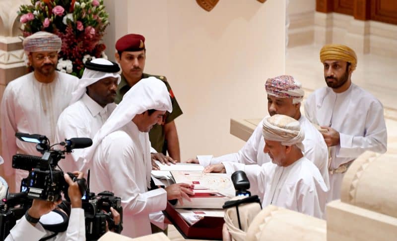Emir of Qatar visits Royal Opera House Muscat