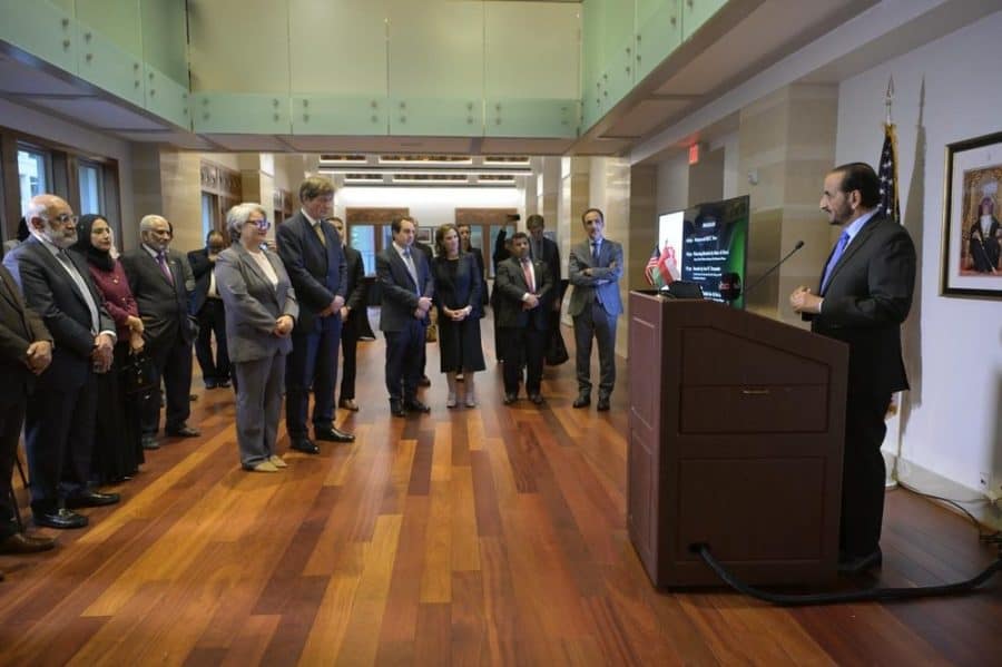 The Embassy of the Sultanate of Oman in Washington holds a reception