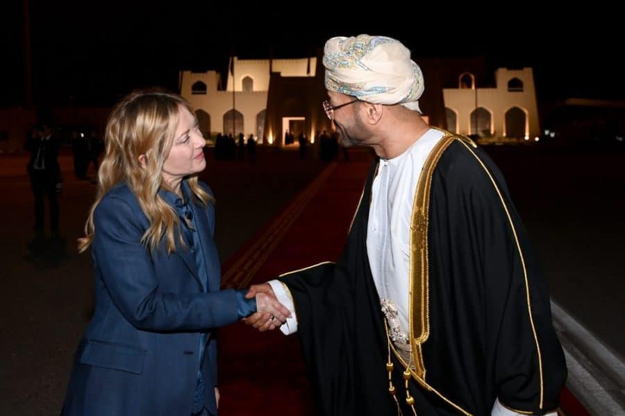 Italian Prime Minister Leaves Oman