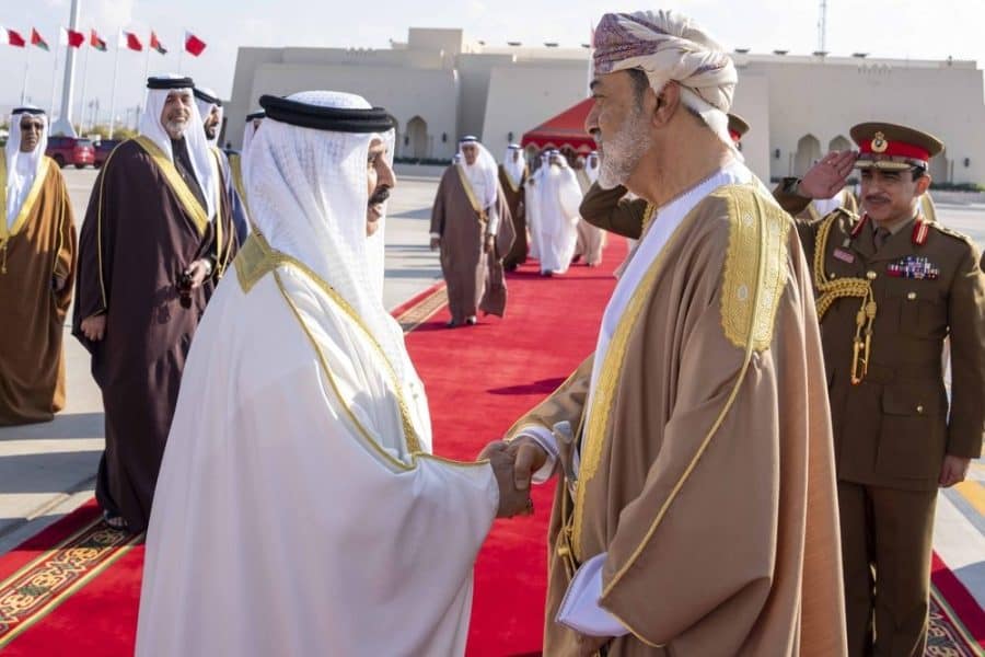 The King of Bahrain departs