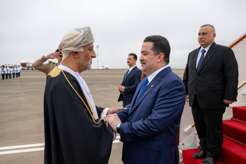 His Majesty gives an audience to the Prime Minister of Iraq