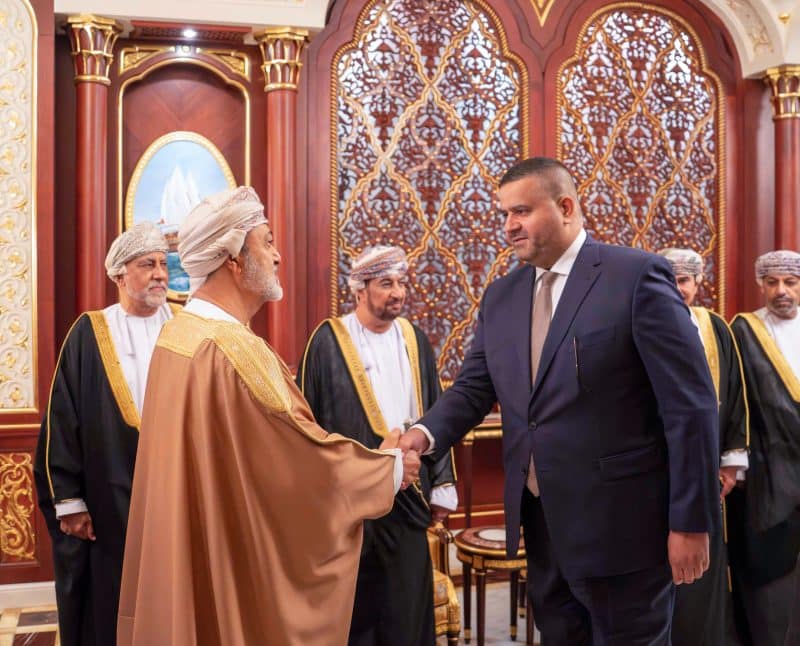 His Majesty gives an audience to the Prime Minister of Iraq