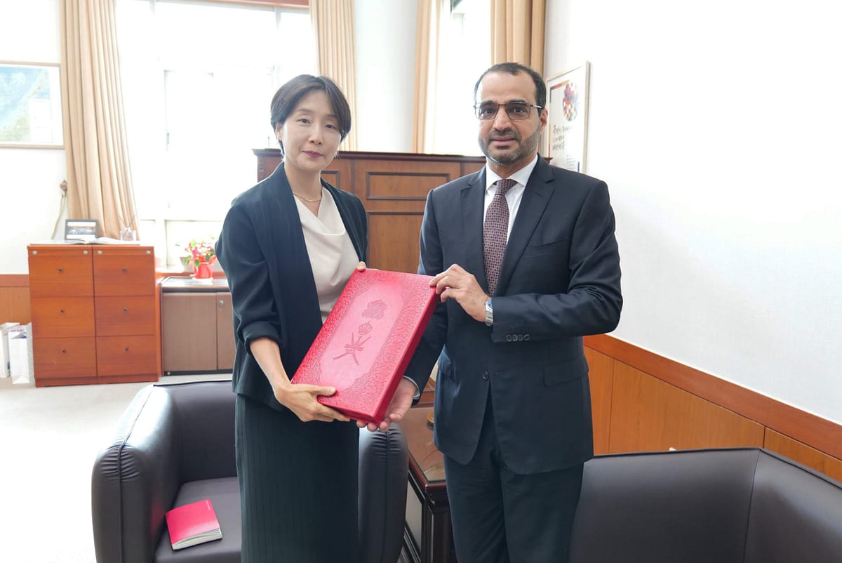 His Majesty sends a written message to Korean President