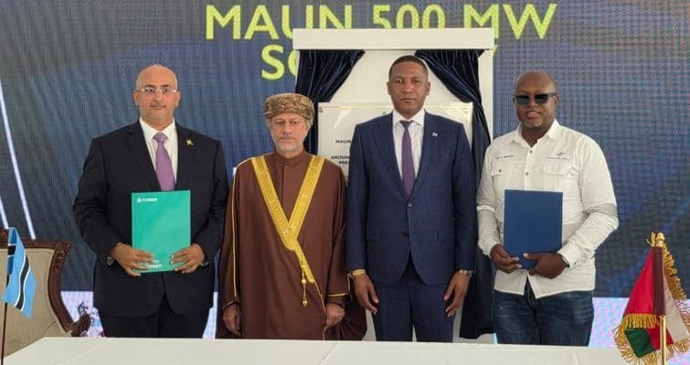 Omani–Botswana partnership launches with 500 MW solar power plant