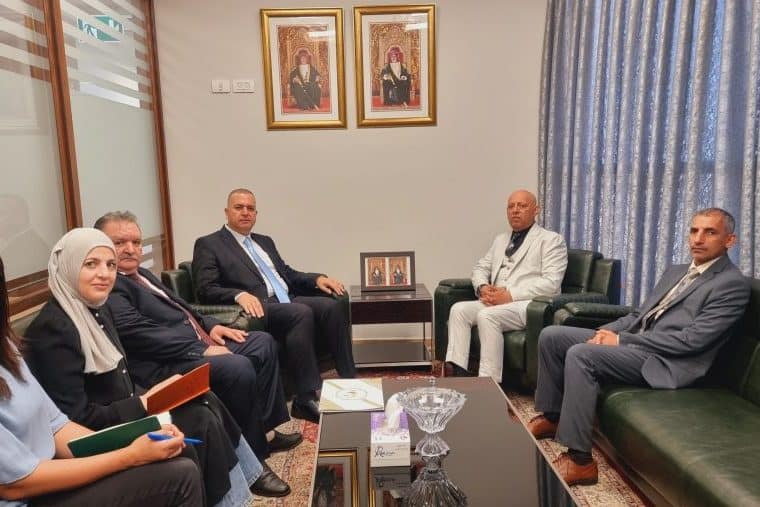 Ambassador receives head of Palestinian Agriculture Credit Corp