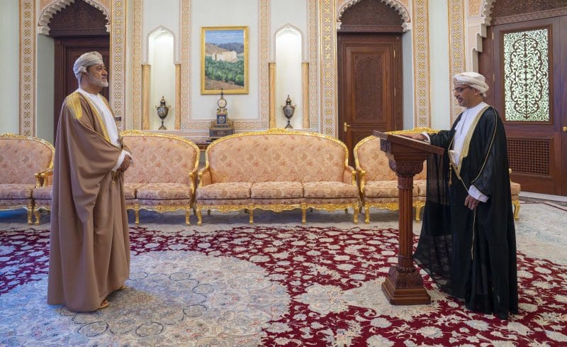 Officials take Oath of Office before His Majesty