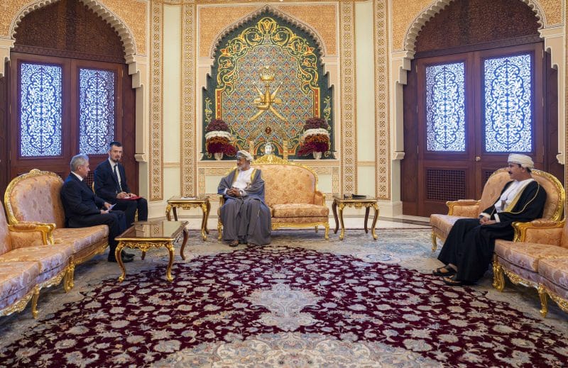 جلالة السلطان المعظم يستقبل سكرتير مجلس الأمن الروسي