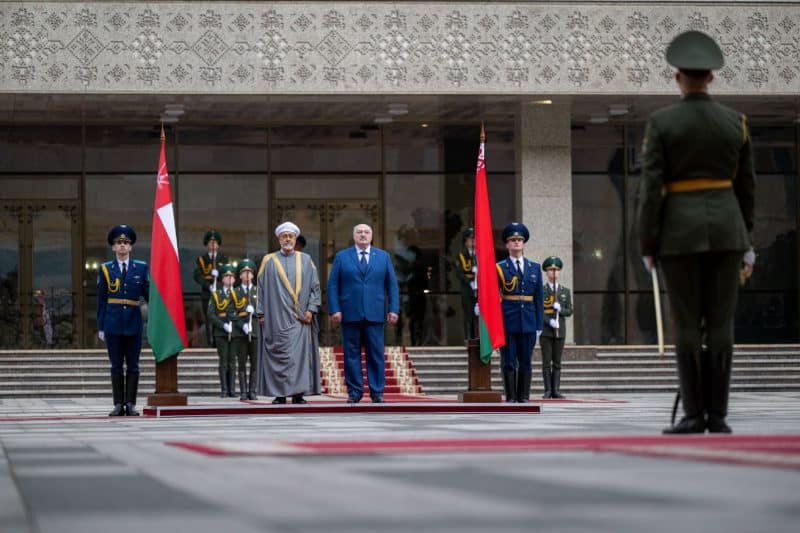 His Majesty arrives in Belarus