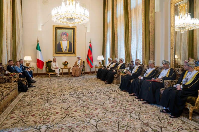His Majesty meets Italian Prime Minister