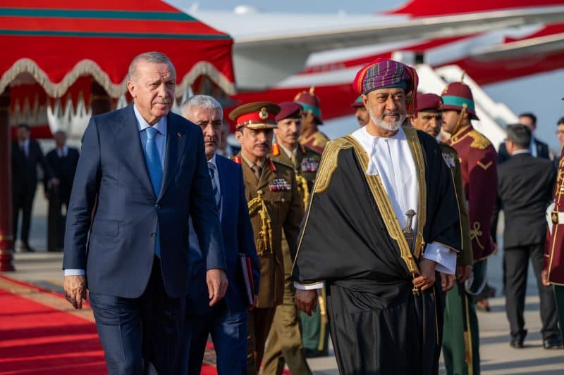 President of Türkiye arrives in Oman