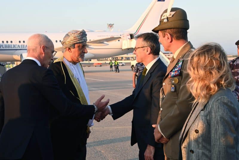 Italian Prime Minister arrives in Oman