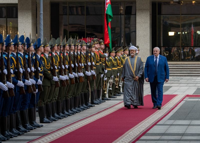 His Majesty arrives in Belarus