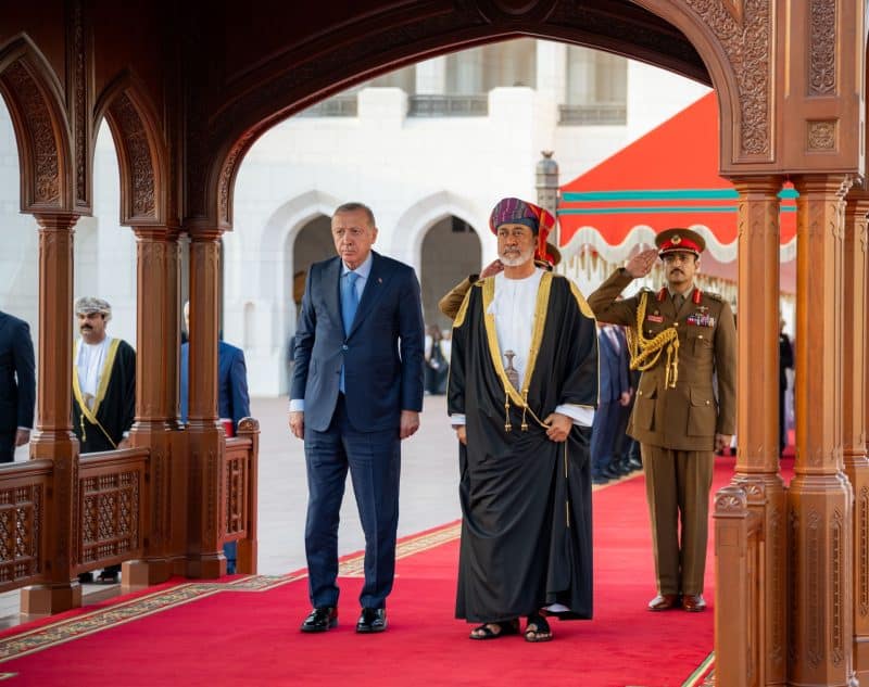President of Türkiye arrives in Oman