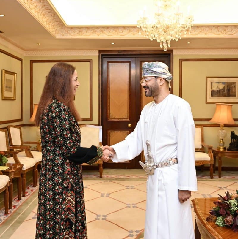 معالي السيد وزير الخارجية يستقبل سفيرة الأردن بمناسبة انتهاء مهام عملها
