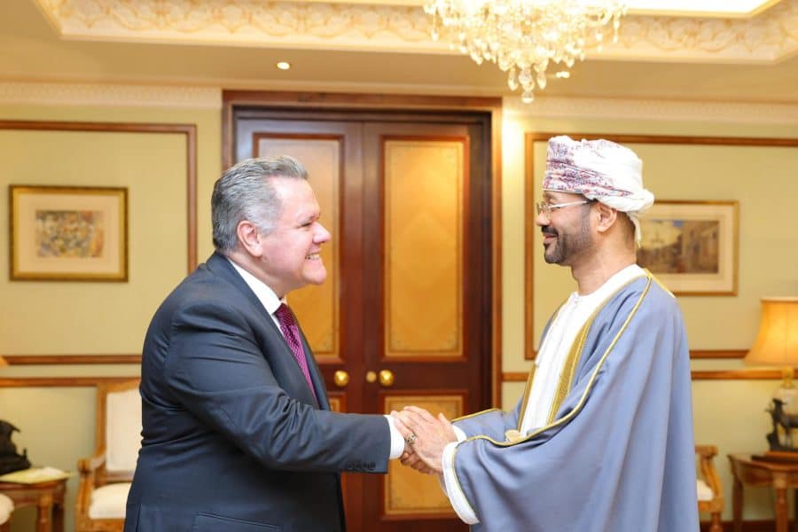 معالي السيد وزير الخارجية يستقبل السفير البرازيلي بمناسبة انتهاء مهام عمله