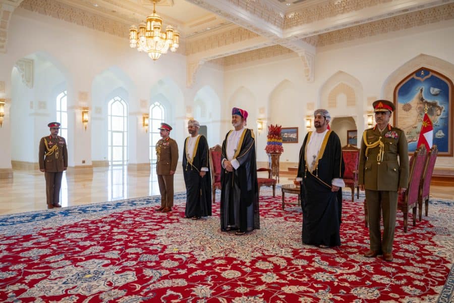 جلالة السلطان يتقبل أوراق اعتماد عددٍ من سفراء الدول الصديقة.