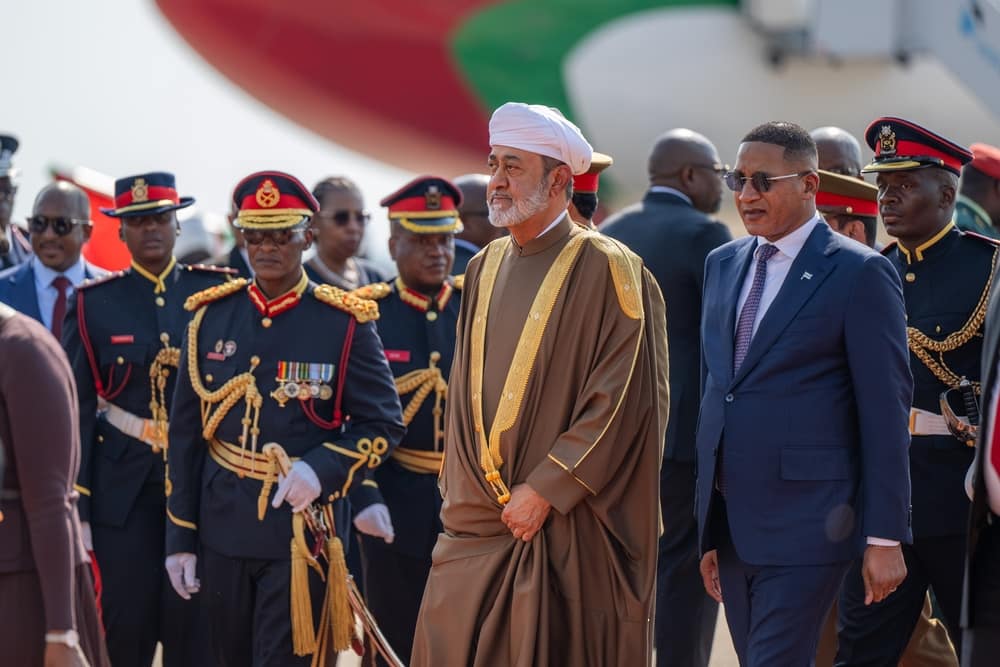 His Majesty arrives in Botswana